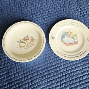 Wedgwood Peter Rabbit Children's Bowl Plate 2 Piece Set